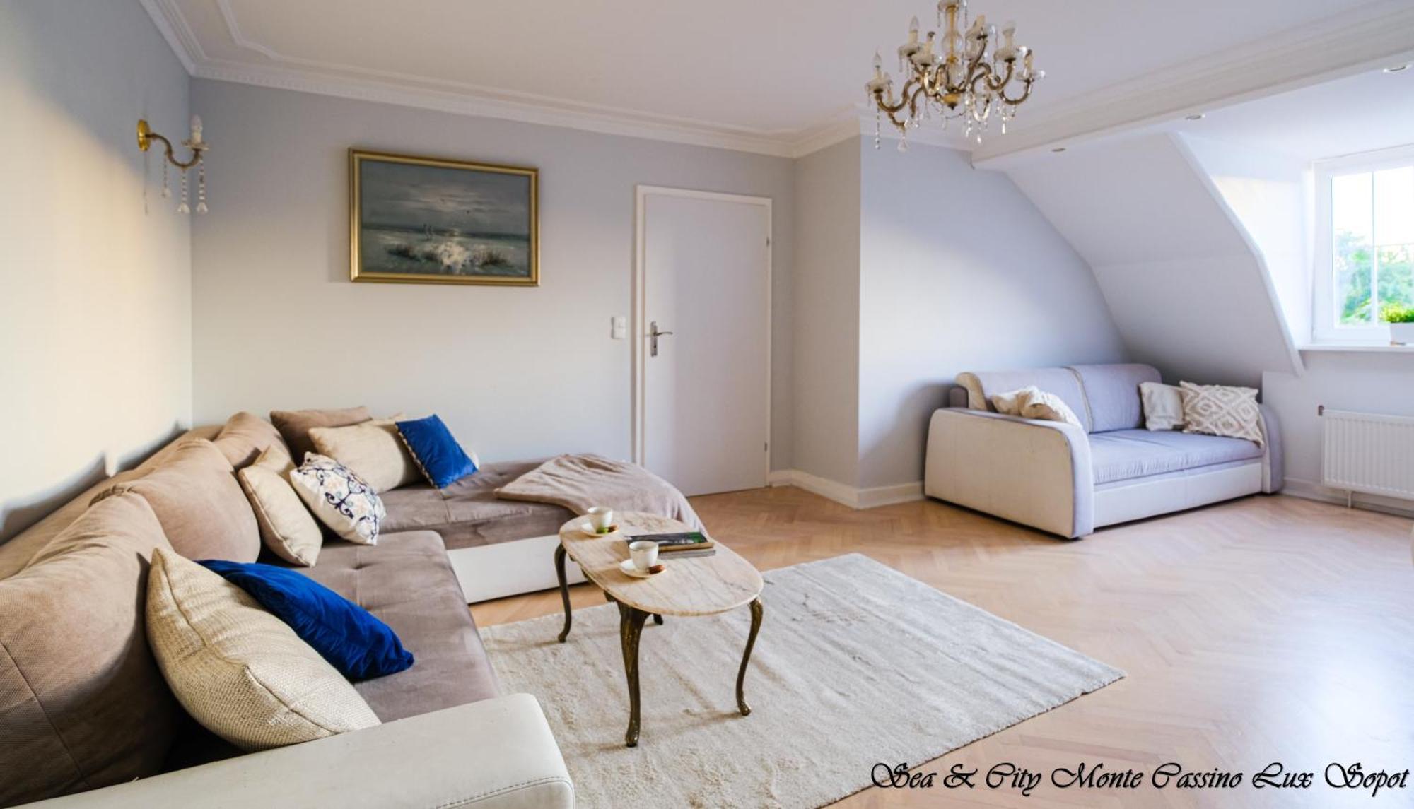 Sea & City 50 M Monte Casinno 100 M Beach Apartments Lux 索波特 外观 照片